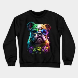 Colorful Dogs Designe #1 Crewneck Sweatshirt